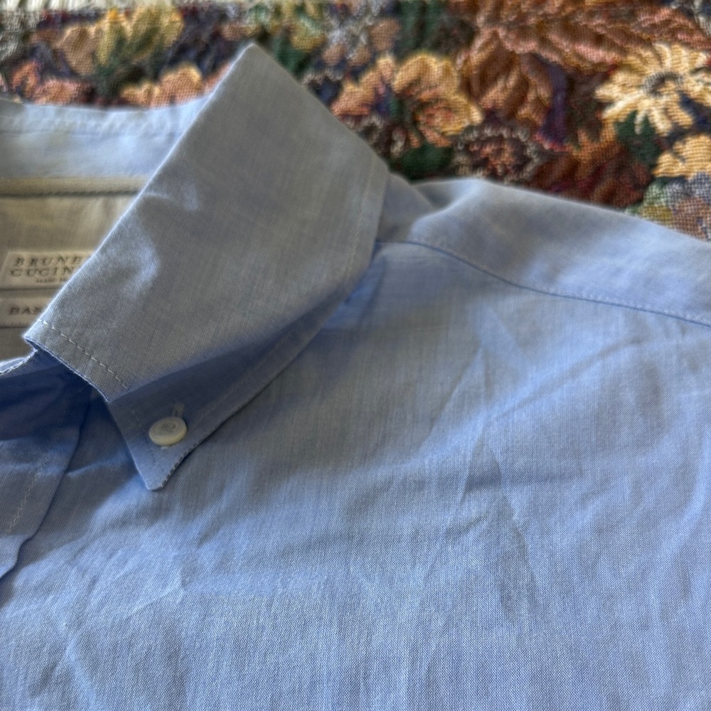 Brunello Cucinelli Basic Fit Light Gray Men’s Dre… - image 8